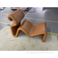 Silla flexible y otomana para muebles de sala de estar